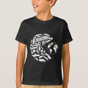Camiseta Transporte Coma la Protección del Medio Ambiente d