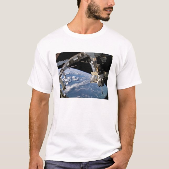Camiseta Transporte espacial Atlantis y una nave espacial S (Anverso)
