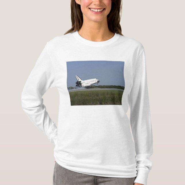 Camiseta Transporte espacial Discovery aterriza en Runway 3 (Anverso)