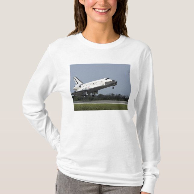 Camiseta Transporte espacial El descubrimiento aterriza en  (Anverso)