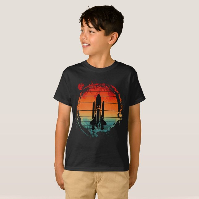 CAMISETA TRANSPORTE ESPACIAL VINTAGE (Anverso completo)