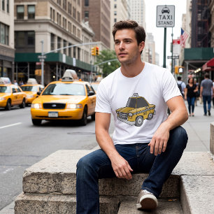 Camiseta Transporte urbano en taxi amarillo