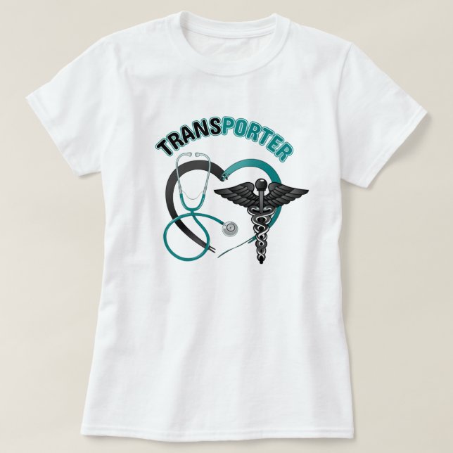 Camiseta Transportero-enfermera-médica-regalos-camiseta méd (Diseño del anverso)