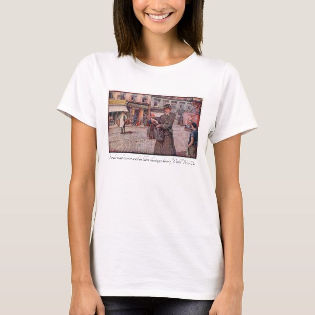 Camiseta "Transportista de correo femenino WW1" (Anverso)