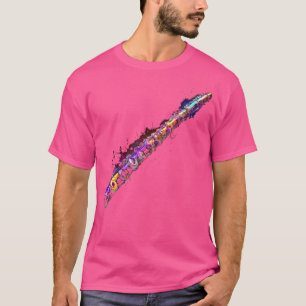Camiseta Transversal Flute Music Instrument Art Transverse