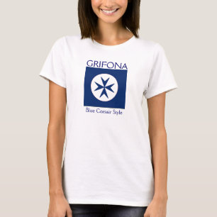 Camiseta transversal octogón de estilo CORSAIR AZU