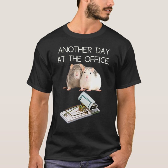 Camiseta Trap Office Humor Rat Money Employee Race Manager  (Anverso)