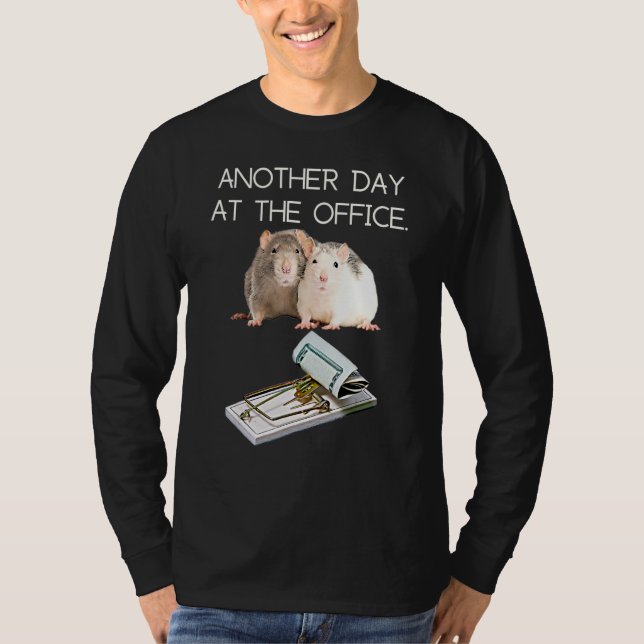 Camiseta Trap Office Humor Rat Money Employee Race Manager  (Anverso)