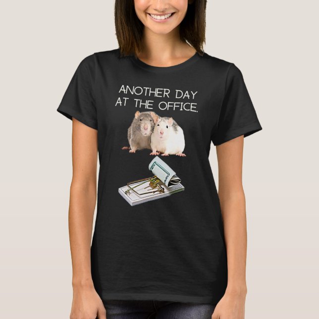 Camiseta Trap Office Humor Rat Money Employee Race Manager  (Anverso)