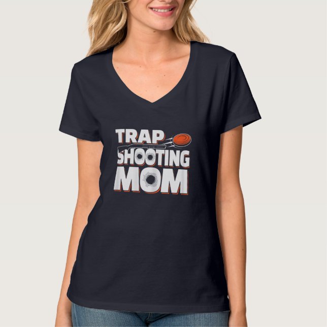 Camiseta Trap Shooting Mom (Anverso)
