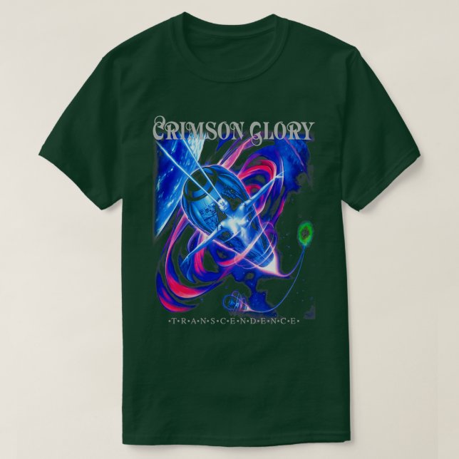 Camiseta Trascendencia de Crimson Glory Old School Fuerte P (Diseño del anverso)