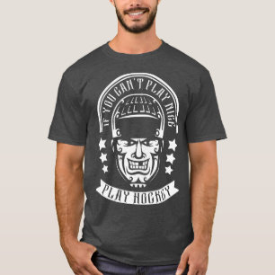 Camiseta trasera del hockey del juego del nombre y