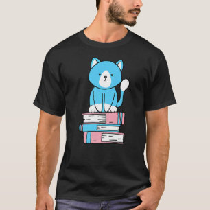 Camiseta Trasgénero Subsexo Orgullo Cuto Gato Libro Trans