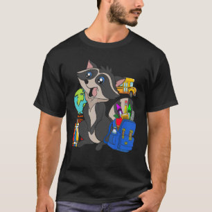 Camiseta Trash de animales para estudiantes escolares Panda