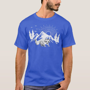 Camiseta Trash de animales salvajes Panda Racoon