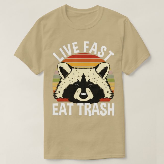 Camiseta Trash de comida rápida en vivo (Diseño del anverso)