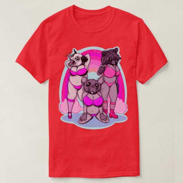 Camiseta Trash de comida rápida en vivo (Diseño del anverso)