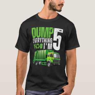 Camiseta Trash de reciclaje de camiones de basura 5 años de