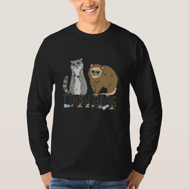 Camiseta Trash Gang  Possum And Raccoon (Anverso)