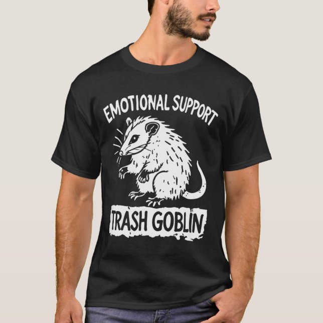 Camiseta Trash Goblin Ssum Emotional Suprt Funny Meme  (Anverso)