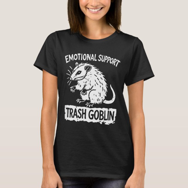 Camiseta Trash Goblin Ssum Emotional Suprt Funny Meme  (Anverso)