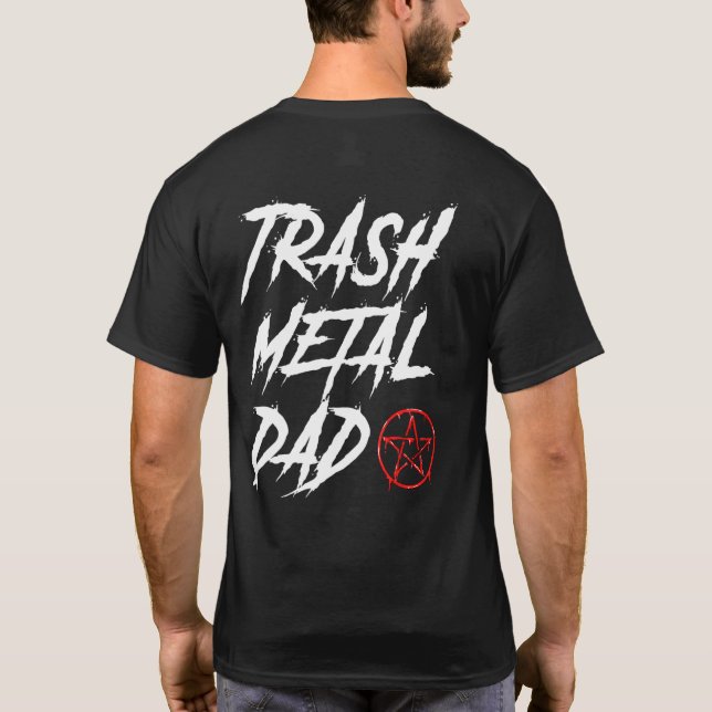 Camiseta Trash Metalizado Dad Music (Reverso)