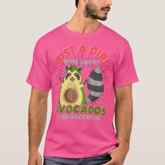 Camiseta Trash Panda Aguacate Chicas animales mujeres Racco