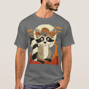 Camiseta Trash Panda Country Cowboy Gorra Forest Animal Rac
