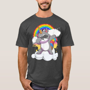 Camiseta Trash Panda Funny Dabbing Raccoonicorn Unicorn Rac