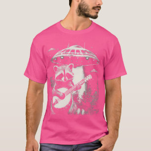 Camiseta Trash Panda Jugando Banjo Alien Ufo Gracioso Racco