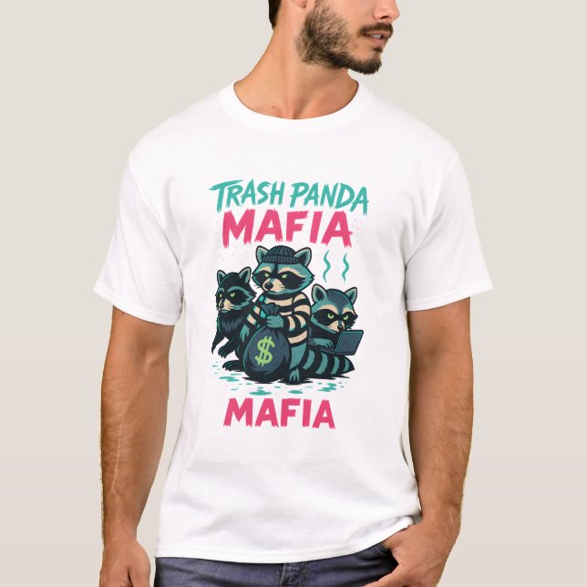 Camiseta "Trash Panda Mafia - Misión: Snackquisición" (Anverso)