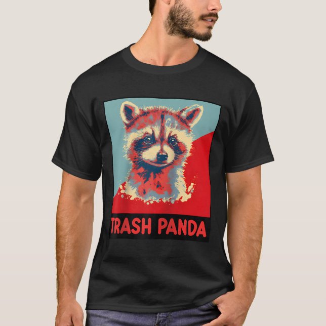 Camiseta Trash Panda Raccoon Animal Baseball (Anverso)