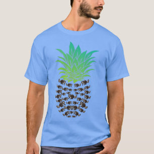 Camiseta Trash Panda Raccoon Piña tropical