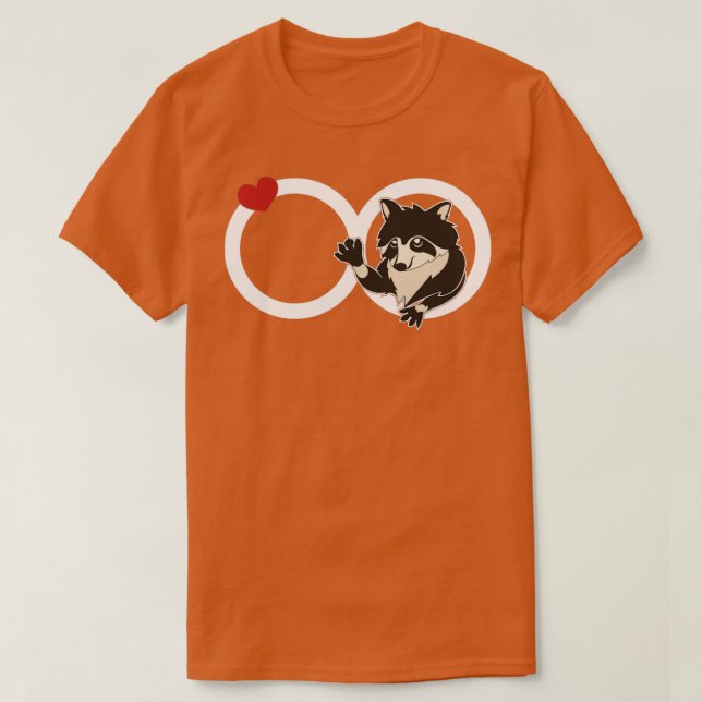 Camiseta Trash Panda Racoon Lover Infinity Rótulo Forest An (Diseño del anverso)