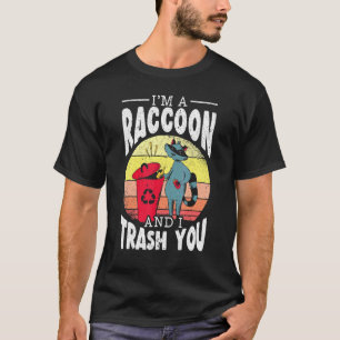 Camiseta Trash Panda Vintage Raccoon Retro Racoon Animal