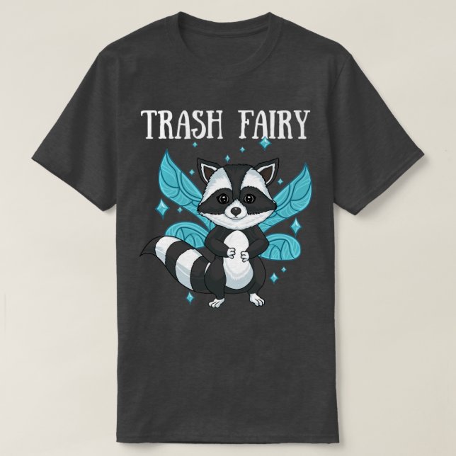 Camiseta Trash Racco Fairy Dust Stars Magia Trash Panda (Diseño del anverso)
