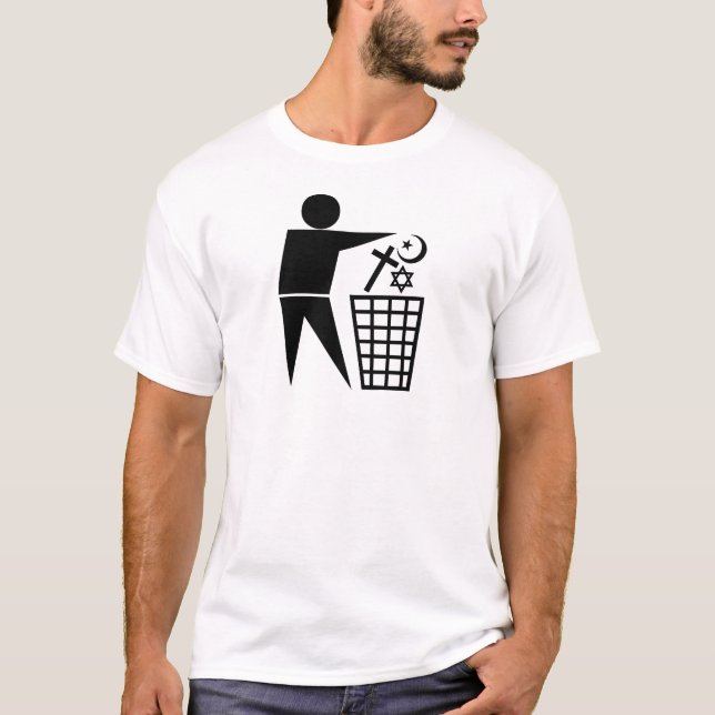 Camiseta Trash_Religion_b-on-w_no-site (Anverso)
