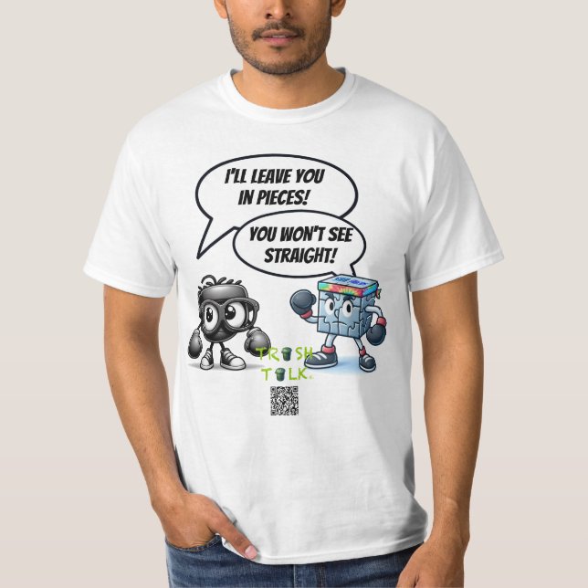 Camiseta Trash-Talk / Puzzle vs Google — por LoGoss (Anverso)