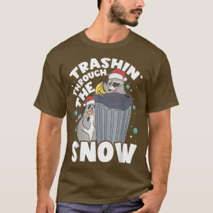 Camiseta Trasladando a través del mapache de la basura de n