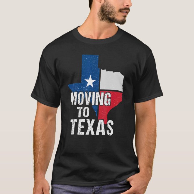 Camiseta Trasladarse a Texas Para Hombres Con Un Traje Para (Anverso)