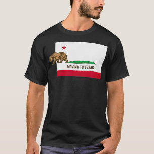 Camiseta Trasladarse a Texas y dejar a California divertida