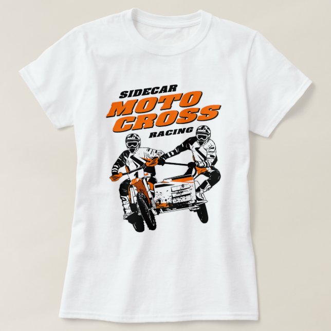 Camiseta Traslado de Moto del Coche lateral Sidecarcross (Diseño del anverso)