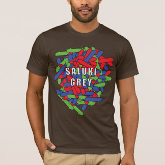 Camiseta Traslapo gris de los skatebaords de Saluki