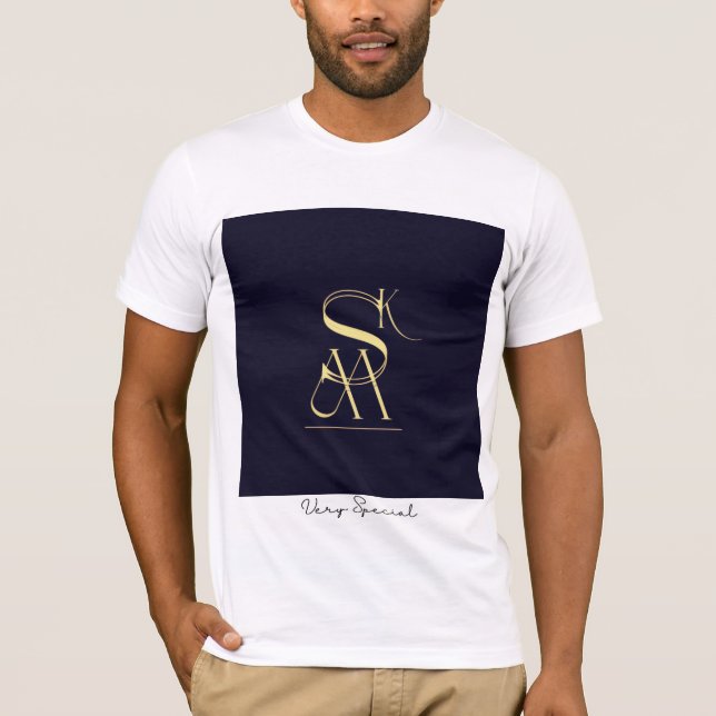 Camiseta trasnochada y dorada de MSK - Diseño herm (Anverso)