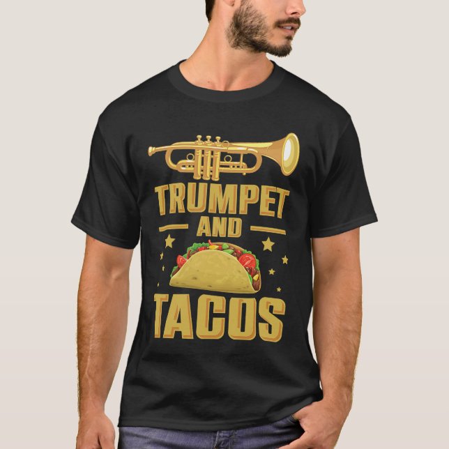 Camiseta Traspaso de trompeta y de trompeta de tacos (Anverso)