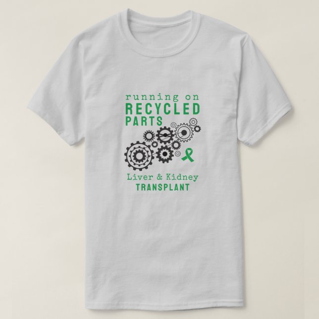 Camiseta Trasplante de piezas recicladas Personalizado Stea (Diseño del anverso)