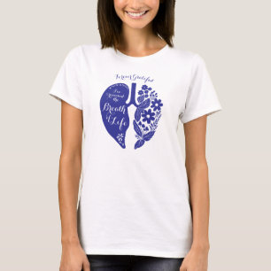 Camiseta Trasplante de pulmón Flor silvestre Respiración de