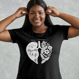 Camiseta Trasplante de pulmón Flor silvestre respiración os