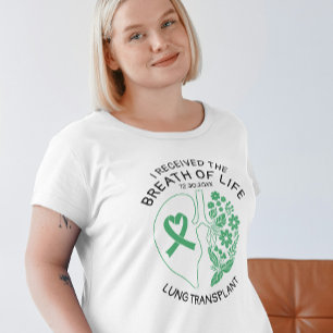 Camiseta Trasplante de Pulmón Floral Aliento de Vida Luz Pe