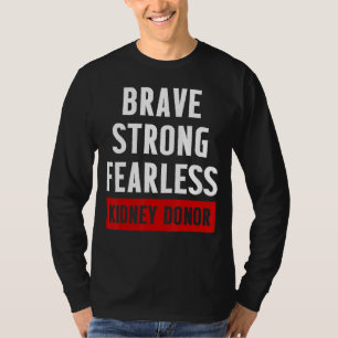 Camiseta Trasplante de riñón Donante Cirugía Valiente Recup